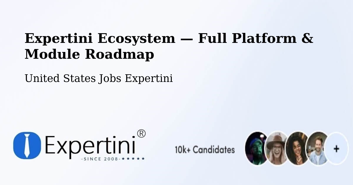 Expertini Ecosystem — Full Platform & Module Roadmap – Carleton